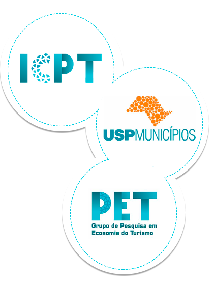 logos do ICPT, USP Municípios e PET